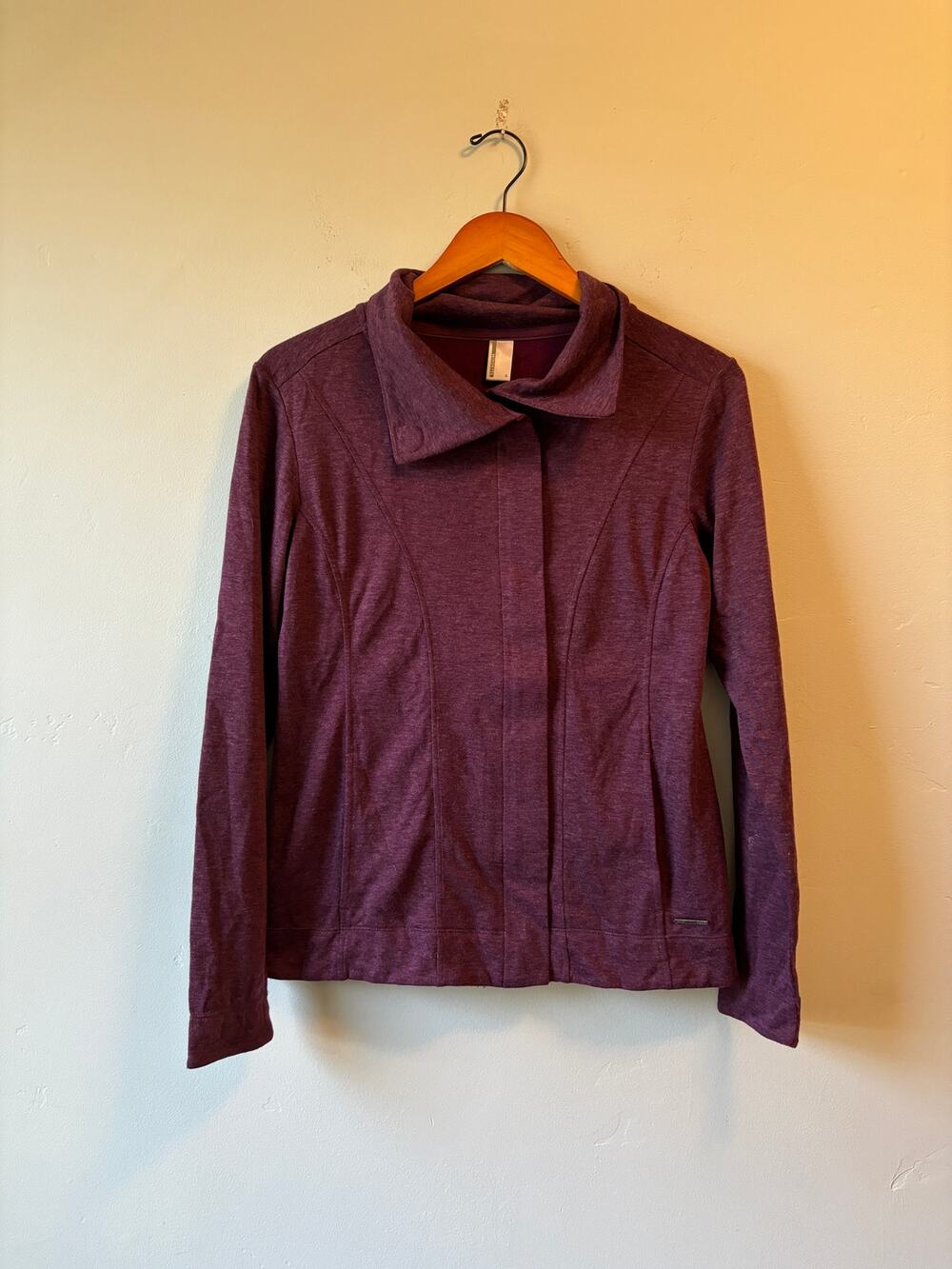 Mondetta Purple Zip-Up Wool Blend Jacket